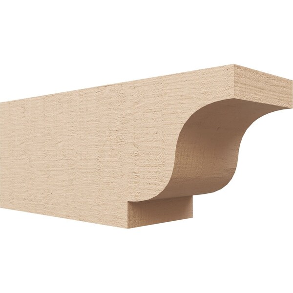 Ekena Millwork 6in. W x 8in. H x 20in. L Newport Woodgrain TimberThane Rafter Tail, Primed Tan RFTUR06X08X20NEWRCPR - main